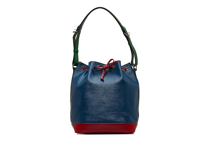 Blue Louis Vuitton Epi Noe Tricolor GM Bucket Bag Leather ref