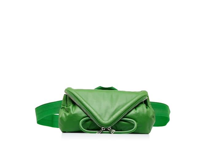 Green Bottega Veneta Beak Belt Bag Leather  ref.1136254