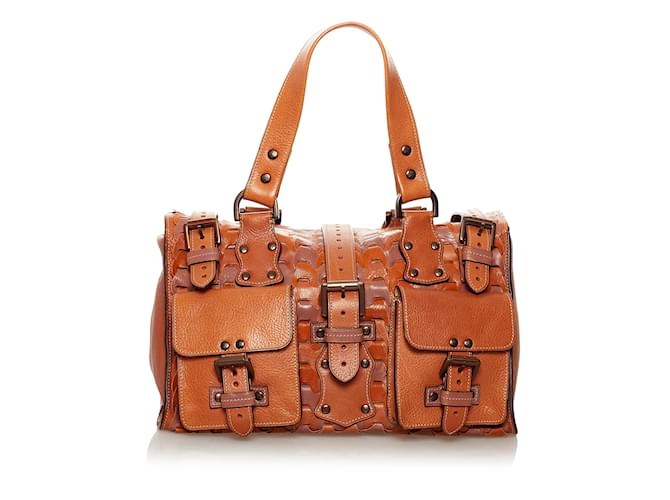Brown Mulberry Roxanne Leather Tote Bag  ref.1136513