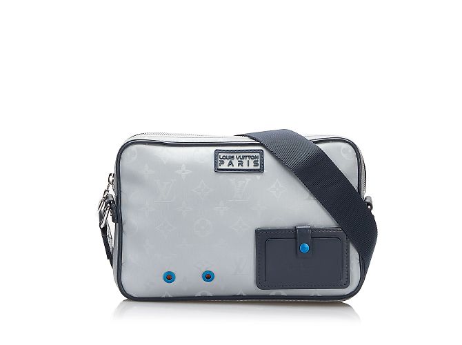 Bolsa Crossbody Louis Vuitton Monogram Satellite Alpha Messenger Cinza