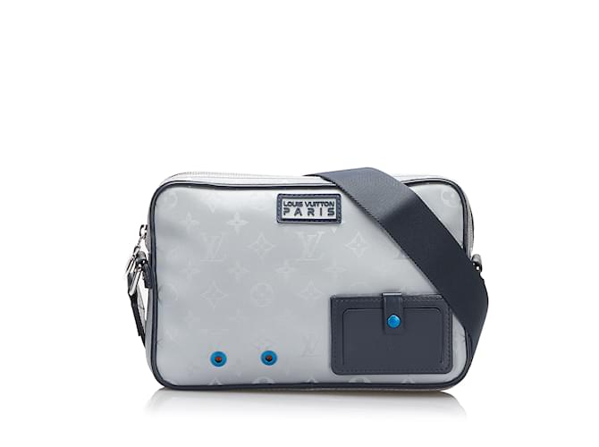 Gray Louis Vuitton Monogram Satellite Alpha Messenger Crossbody Bag Cloth  ref.1136578
