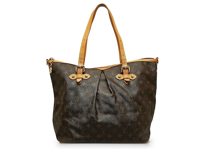 Brown Louis Vuitton Monogram Palermo GM Satchel Leather  ref.1136591