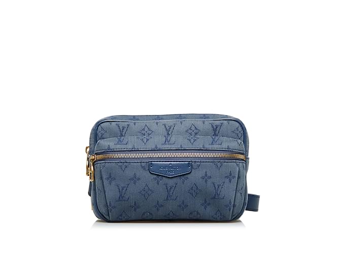 Marsupio da esterno in denim monogramma blu Louis Vuitton Giovanni  ref.1136608