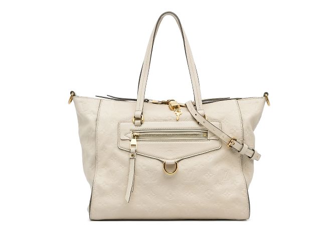 Borsa Louis Vuitton Monogram Empreinte Lumineuse PM bianca Bianco