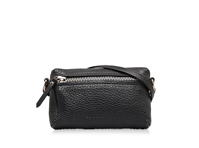 Black Burberry Mini Leather Crossbody Bag  ref.1136797