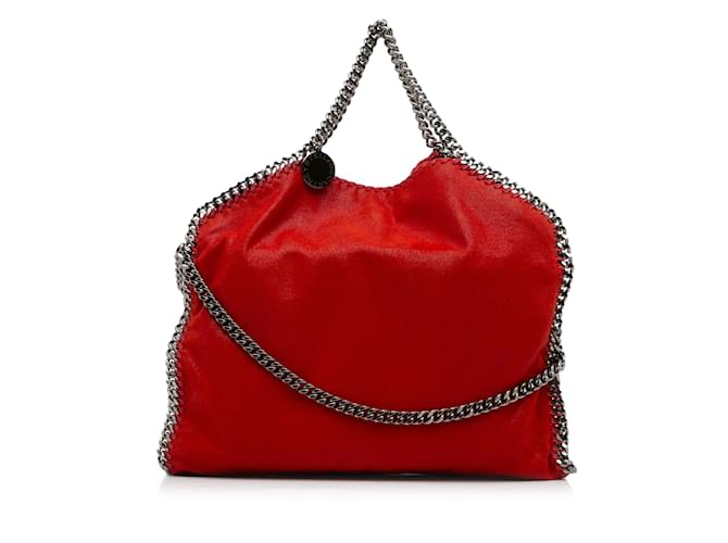 Stella Mc Cartney Borsa ripiegabile Falabella rossa di Stella McCartney Rosso Tela  ref.1136882