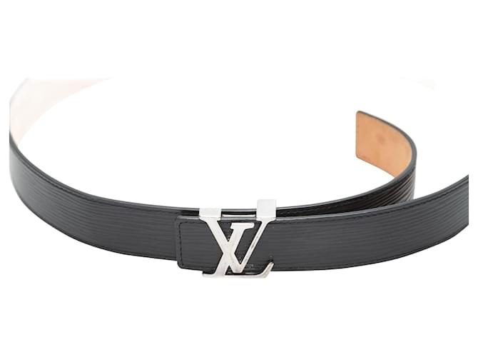 Black Louis Vuitton Epi Leather Logo Belt EU 90  ref.1136908