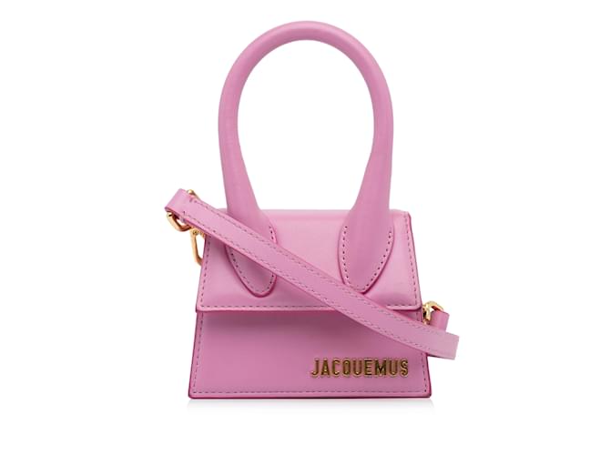 Pink Jacquemus Le Chiquito Mini Bag Satchel Leather  ref.1137015