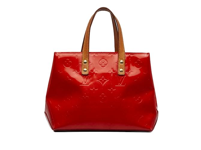 Bolso rojo Louis Vuitton con monograma Vernis Reade PM Roja Cuero  ref.1137036