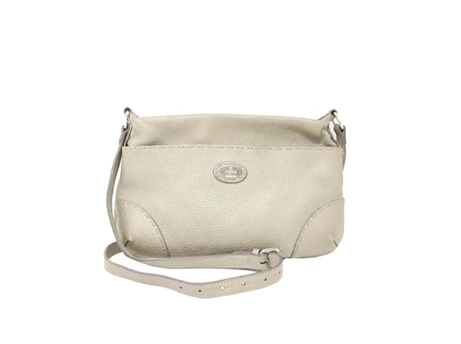 White Fendi Selleria Crossbody Bag Leather  ref.1137054