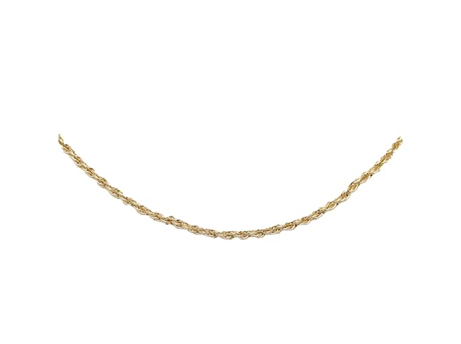 Colar de corrente dourada Dior em ouro Dourado Metal  ref.1137076