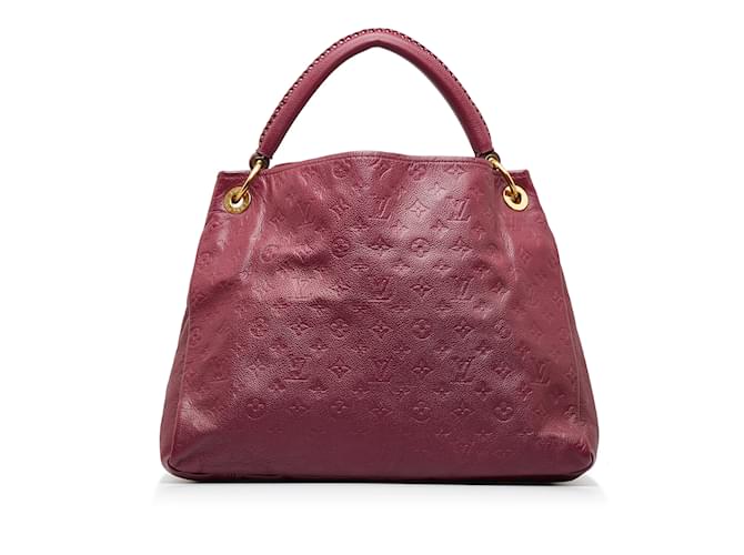 Red Louis Vuitton Monogram Empreinte Artsy MM Hobo Bag Cuir Rouge  ref.1137083
