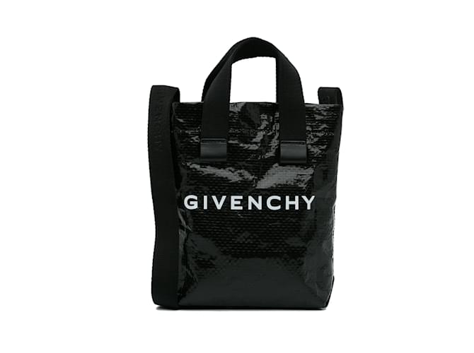 Sac cabas noir Givenchy Mini G Shopper Plastique  ref.1137135