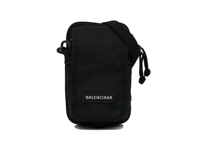 Black Balenciaga Explorer Pouch Crossbody Bag Cloth  ref.1137136
