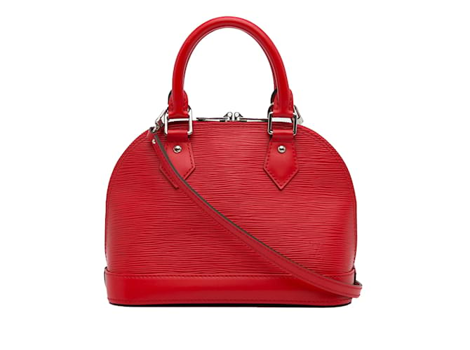 Red Louis Vuitton Epi Alma BB Satchel Leather  ref.1137198