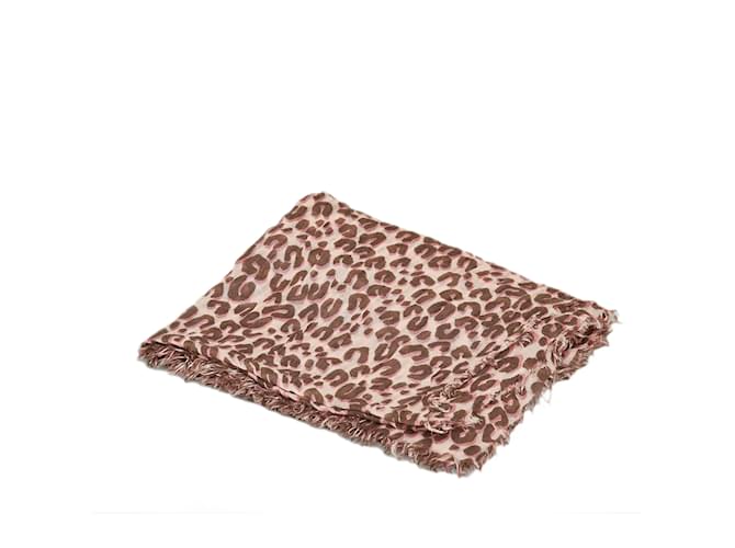 Brown Louis Vuitton Stephen Sprouse Leopard Scarf Scarves Silk  ref.1137275