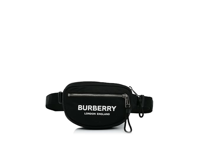 Black Burberry Nylon Belt Bag Cloth  ref.1137301