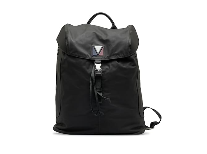 Pulso negro Louis Vuitton V-Line Cuero  ref.1137344