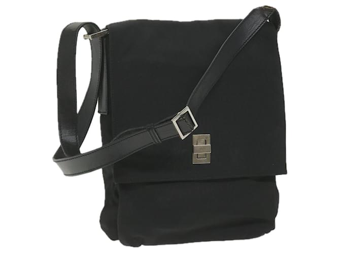 GUCCI Shoulder Bag Canvas Black 019 0336 002058 Auth ti1359 Cloth  ref.1137663