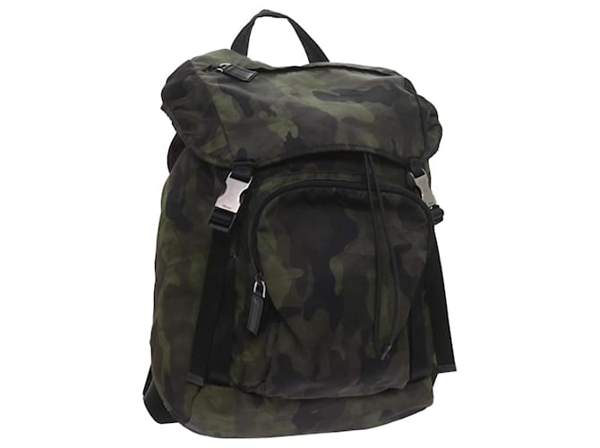PRADA Backpack Nylon Green Auth bs9764  ref.1137689