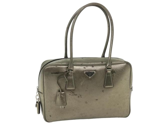 Saffiano PRADA Shoulder Bag Safiano leather Bronze Auth bs9862  ref.1137702