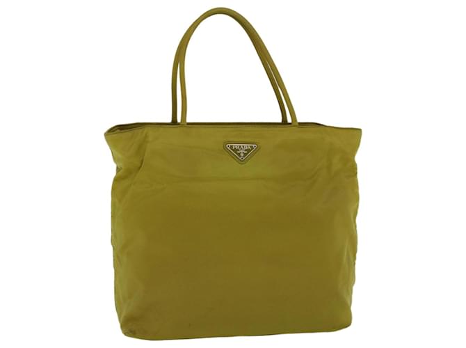 PRADA Tote Bag Nylon Yellow Auth 59227  ref.1137713