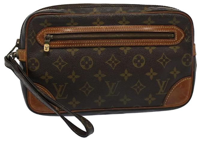 LOUIS VUITTON Monogram Marly Dragonne GM Clutch Bag M51825 Auth LV 59129 Toile Monogramme  ref.1137720