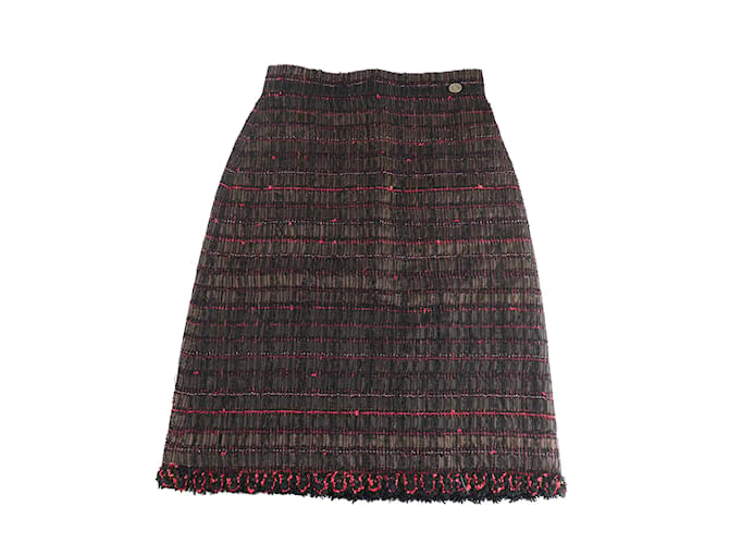 CHANEL  Skirts T.fr 34 tweed Brown  ref.1137759
