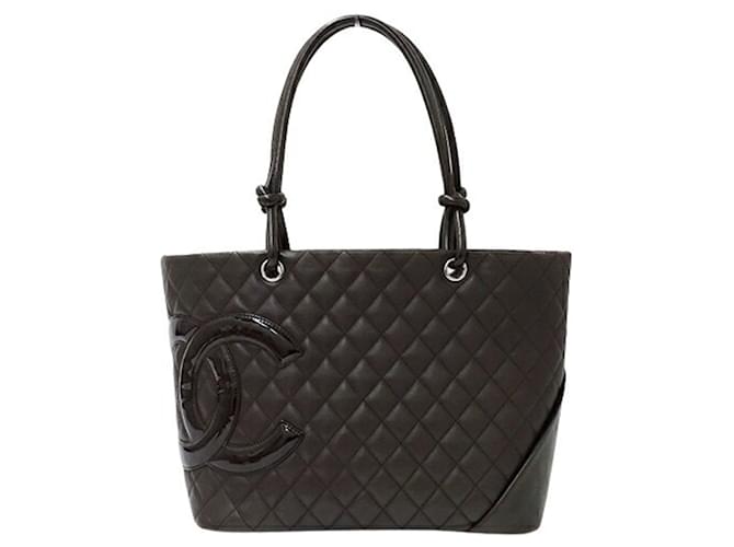 Chanel Cambon Brown Leather  ref.1137830