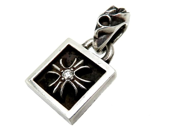 Chrome Hearts Framed Plus Charm Silvery Silver Metal  ref.1137979
