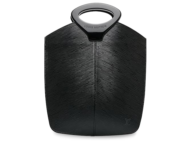 Louis Vuitton Black Epi Demi-Lune Cuir Veau façon poulain Noir  ref.1138123
