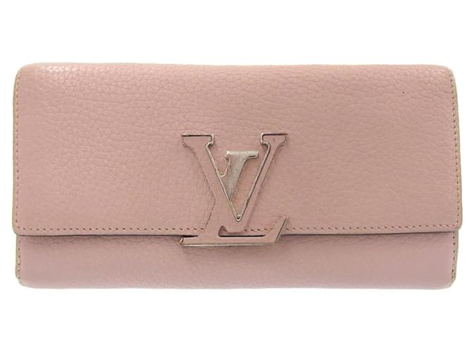 Louis Vuitton Capucines Pink Leather  ref.1138196