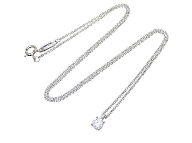 Tiffany & Co Solitaire Silber Platin  ref.1138205