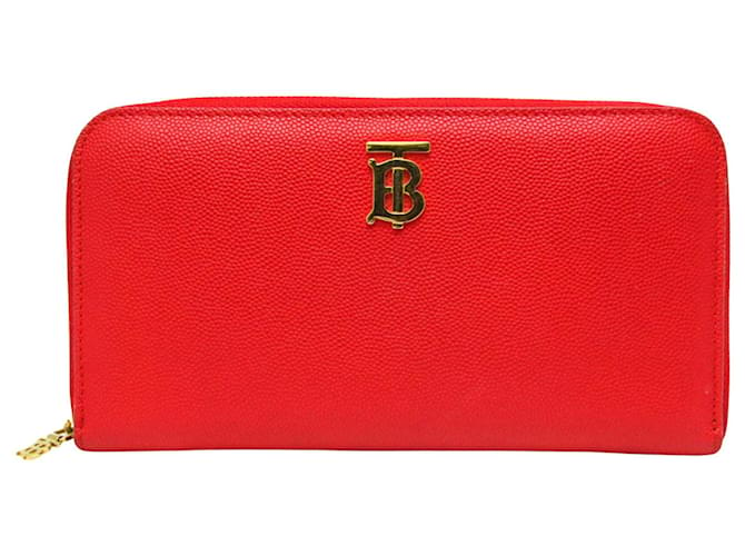 TB Burberry Cuir Rouge  ref.1138226
