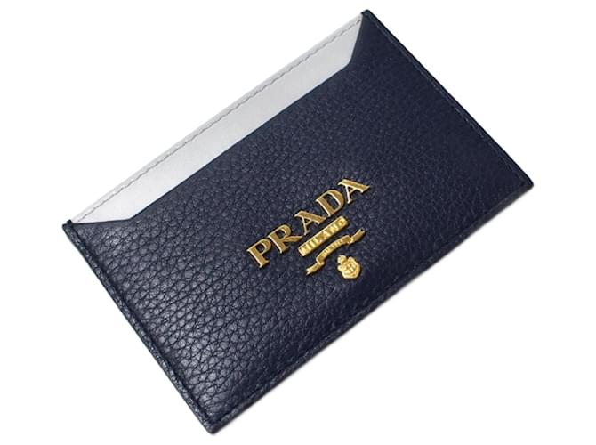 Prada Cuir Bleu Marine  ref.1138235