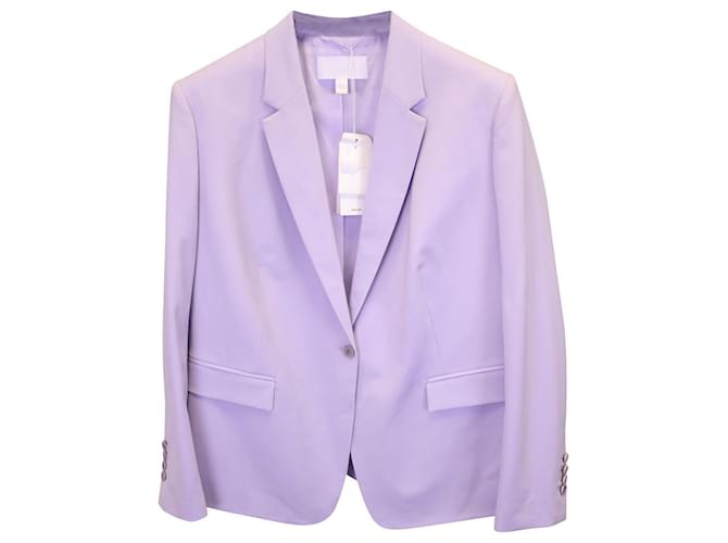 Hugo Boss Blazer Boss à simple boutonnage en laine violet pastel  ref.1138275