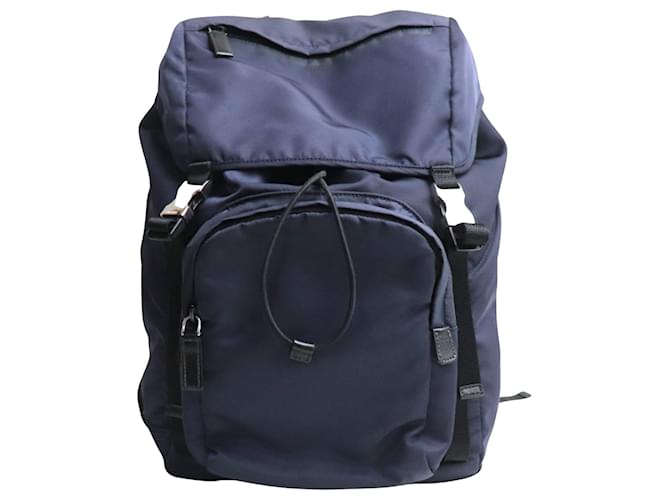 Prada Re Nylon Navy blue Synthetic ref.1138383 Joli Closet