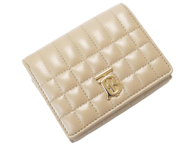 Burberry TB Beige Leather  ref.1138386