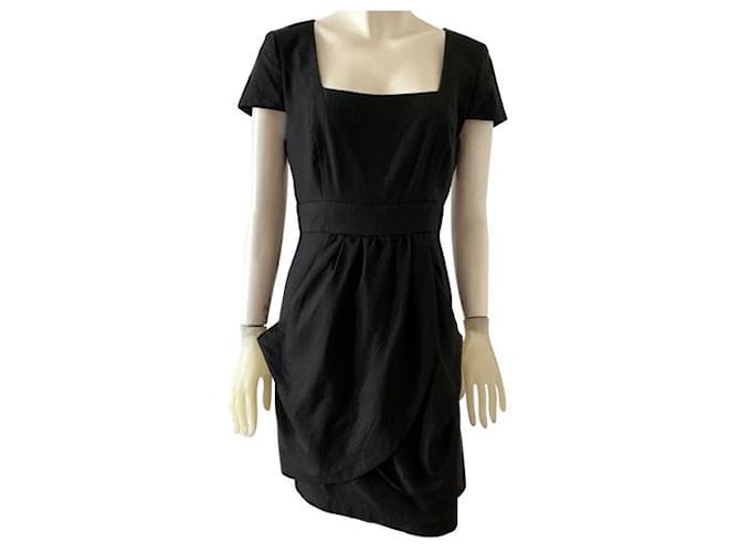 Tibi Dresses Black Wool  ref.1138401