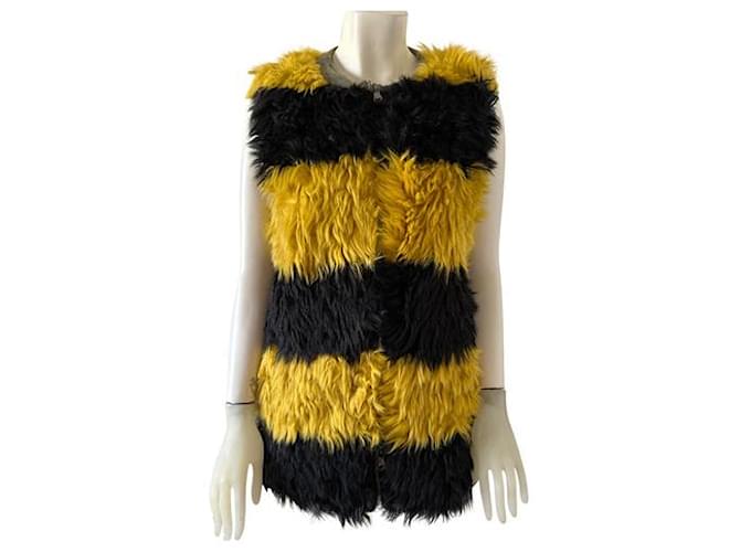 Mauro Grifoni Coats, Outerwear Multiple colors Wool Faux fur  ref.1138467