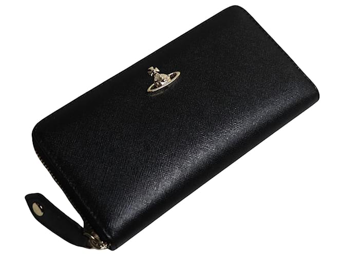 Vivienne Westwood Wallet Black Leather  ref.1138517