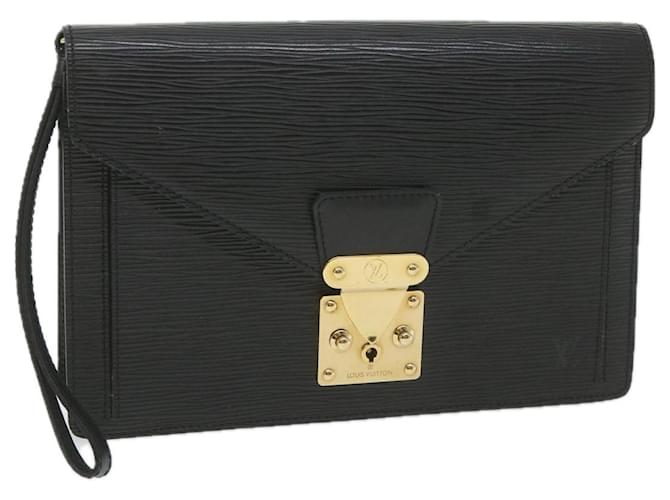 LOUIS VUITTON Epi Serie Dragonne Hand Bag Black M52612 LV Auth fm2901 Leather  ref.1138663