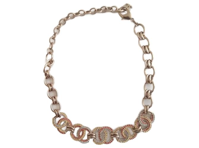 Gargantilha colar CHANEL Dourado Metal  ref.1141691