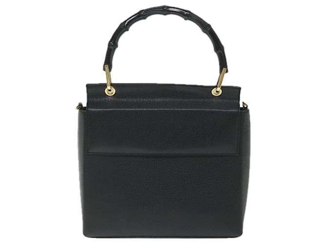 Gucci Bamboo Black Leather  ref.1141778