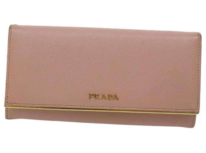Saffiano Prada Pink Leder  ref.1141781