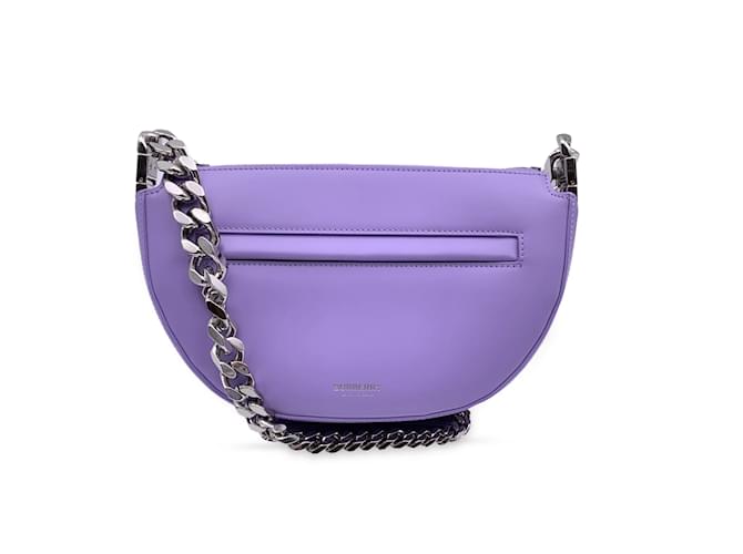 Burberry Purple Lillac Leather Mini Olympia Shoulder Bag  ref.1141816