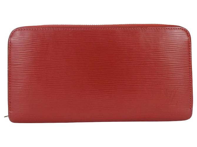 Louis Vuitton Portefeuille zippy Red Leather  ref.1141899