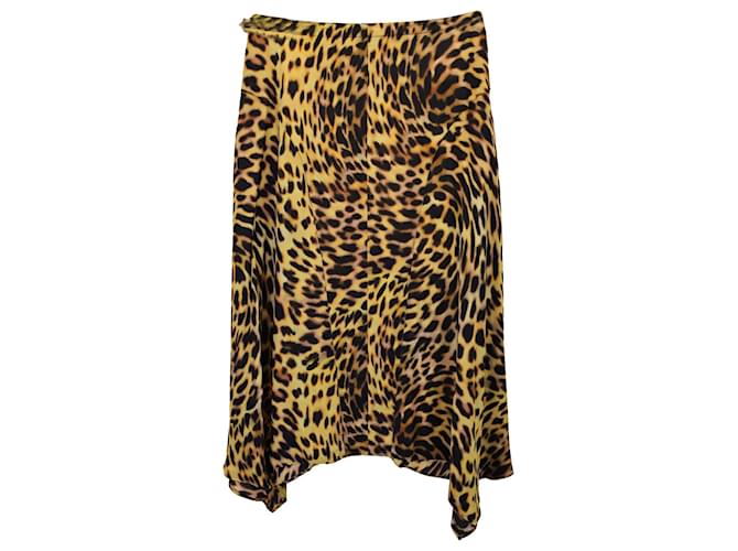 Stella Mc Cartney Stella McCartney Naya Midi Skirt in Animal Print Silk  ref.1142078
