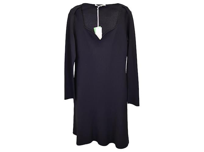 Stella Mc Cartney Stella McCartney Cady Dress in Black Viscose Cellulose fibre  ref.1142082