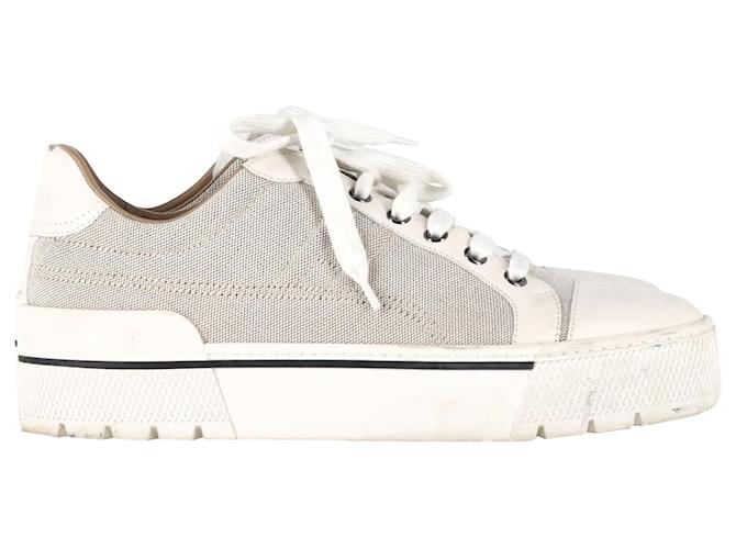 Hermès Voltage Sneakers in Grey Canvas Cloth  ref.1142120